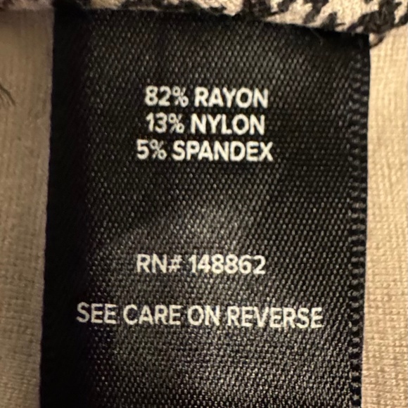 Studio by Torrid A-Line Flare Trouser Pants 28R Glen Plaid Stretch Work Slacks - Picture 8 of 13